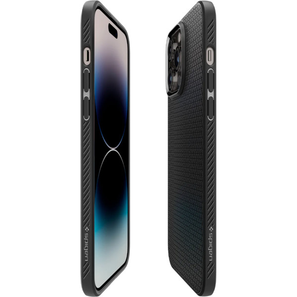 Чехол накладка Spigen Liquid Air Case for iPhone 14 Pro, Black (ACS04957)