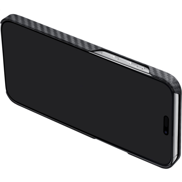 Чехол для смартфона Pitaka MagEZ Case 4 Twill 1500D for iPhone 15 Plus, Black/Grey (KI1501M)