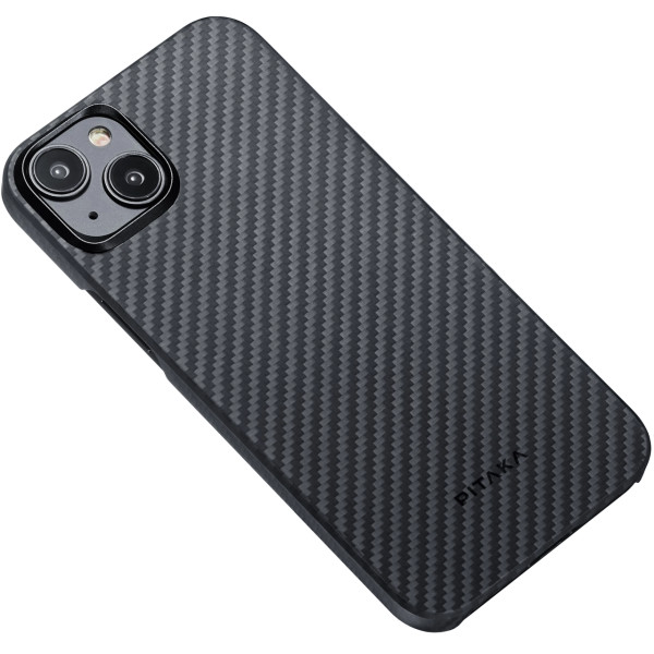 Чехол для смартфона Pitaka MagEZ Case 4 Twill 1500D for iPhone 15 Plus, Black/Grey (KI1501M)