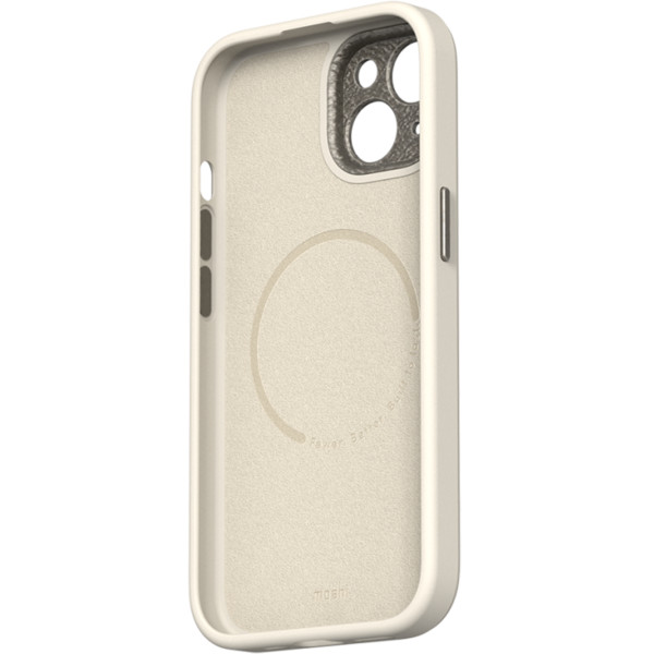 Чехол для смартфона Moshi Napa Slim Hardshell Case with MagSafe for iPhone 15, Eggnog White (99MO231109)