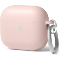 Elago Liquid Hybrid Case with Keychain for Airpods 3rd Gen, Lovely Pink (EAP3RH-HANG-LPK)