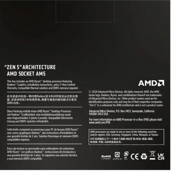 Процессор AMD Ryzen 9 9950X (100-100001277WOF)