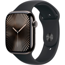 Смарт-часы Apple Watch Series 10 GPS + Cellular 46mm Slate Titanium Case w. Black Sport Band - M/L (MWYE3)