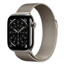 Смарт-часы Apple Watch Series 11 GPS, 42mm Natural Titanium Case with Natural Milanese Loop (MF8P4)