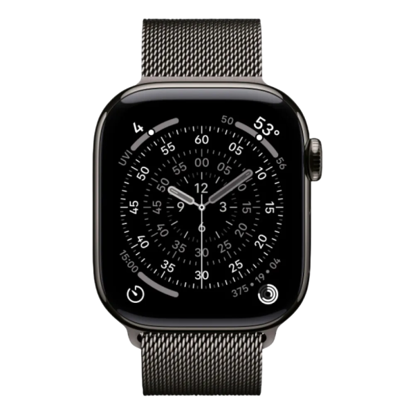 Смарт-часы Apple Watch Series 11 GPS, 42mm Slate Titanium Case with Slate Milanese Loop (MF8U4)