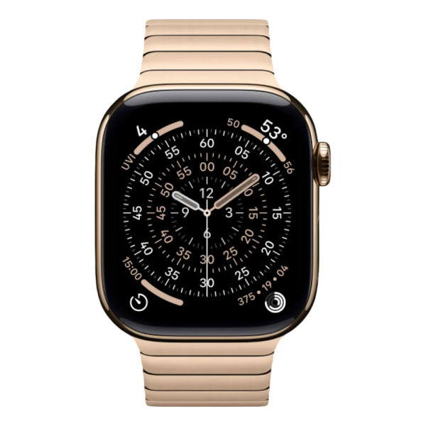 Смарт-часы Apple Watch Series 11 GPS, 42mm Gold Titanium Case with Gold Link Bracelet