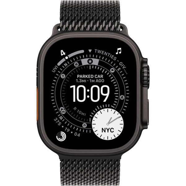 Смарт-часы Apple Watch Ultra 3 GPS + Cellular 49mm Black Tit. Case w. Black Tit. Milanese Loop - Large (MF1T4)
