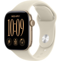 Смарт-часы Apple Watch Series 12 GPS 46mm Light Gold Aluminum Case with Sand Sport Band M/L (MJEP4)