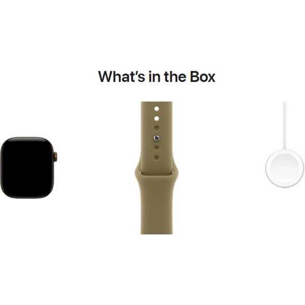 Смарт-часы Apple Watch Series 12 GPS 42mm Dark Bronze Aluminum Case with Olive Sport Band S/M (MJEF4)