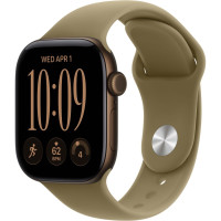 Смарт-часы Apple Watch Series 12 GPS 46mm Dark Bronze Aluminum Case with Olive Sport Band M/L (MJEU4)