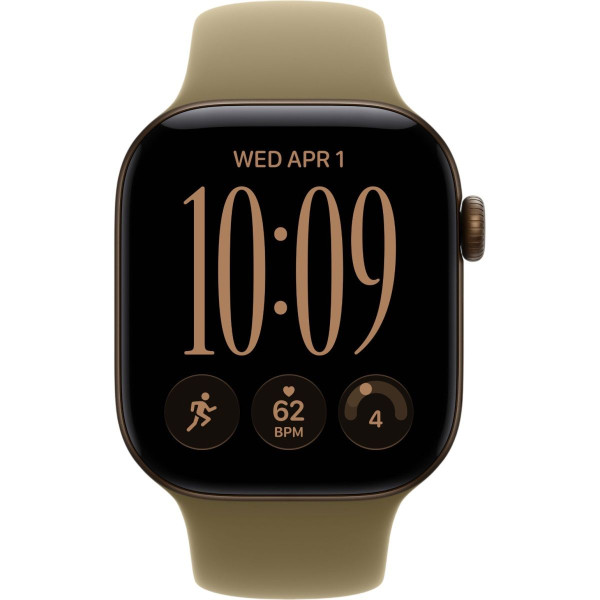 Смарт-часы Apple Watch Series 12 GPS 42mm Dark Bronze Aluminum Case with Olive Sport Band S/M (MJEF4)