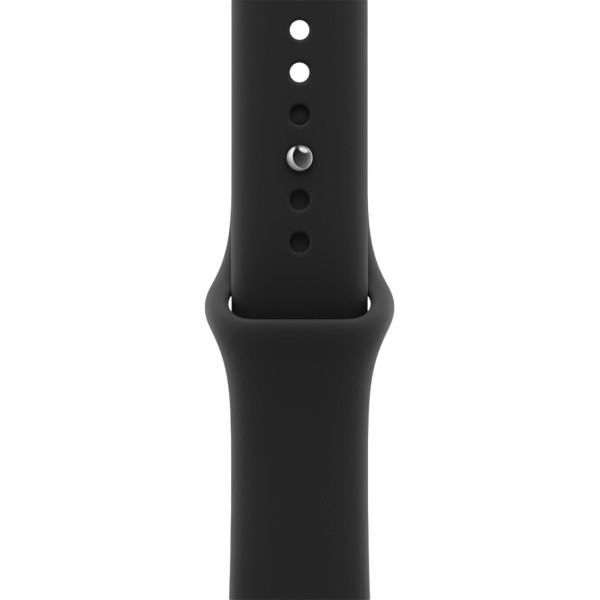 Смарт-часы Apple Watch Series 12 GPS 42mm Black Aluminum Case with Black Sport Band M/L (MJEC4)