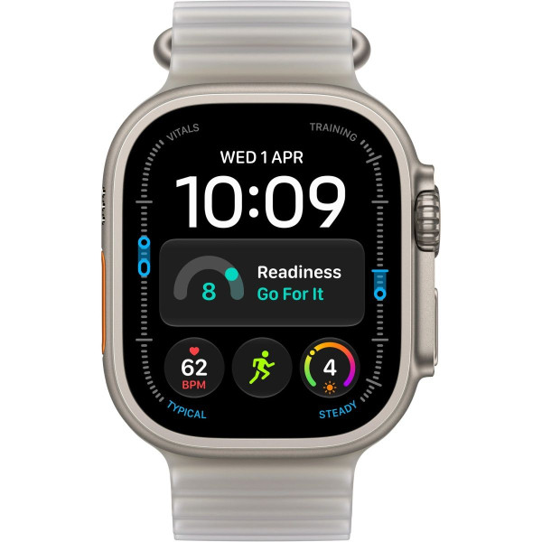 Смарт-часы Apple Watch Ultra 4 Natural Titanium Case with Translucent Gray Ocean Band (MJAD4)