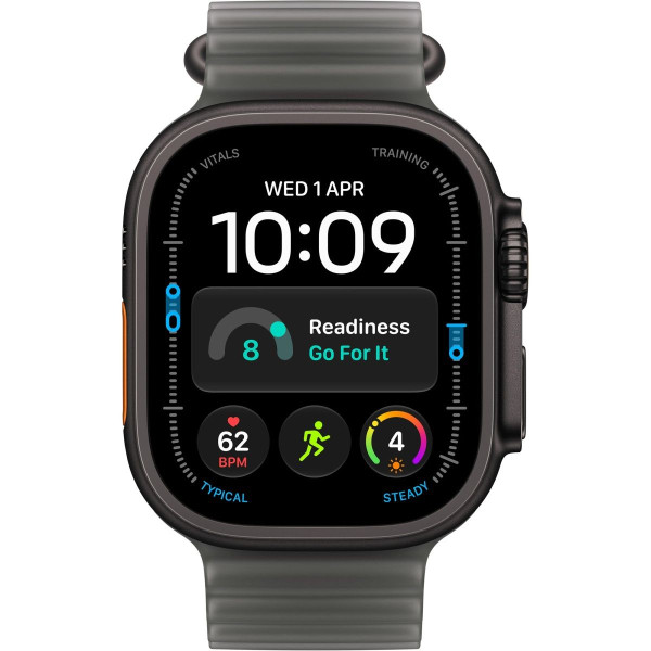 Смарт-часы Apple Watch Ultra 4 Black Titanium Case with Translucent Black Ocean Band (MJAY4)