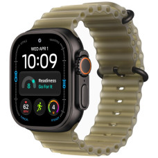 Смарт-часы Apple Watch Ultra 4 Black Titanium Case with Translucent Kelp Ocean Band (MJCT4+MKAV4)