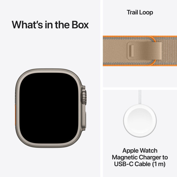 Смарт-часы Apple Watch Ultra 4 Natural Titanium Case with Sand Trail Loop - M/L (MJAQ4)