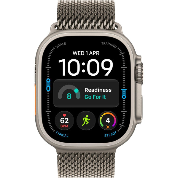 Смарт-часы Apple Watch Ultra 4 Natural Titanium Case with Natural Titanium Milanese Loop - Large (MJAA4)