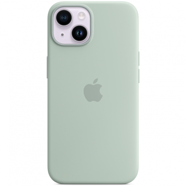 Чехол Apple Silicone Case with MagSafe for iPhone 14, Succulent (MPT13)