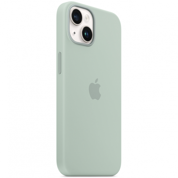 Чехол Apple Silicone Case with MagSafe for iPhone 14, Succulent (MPT13)