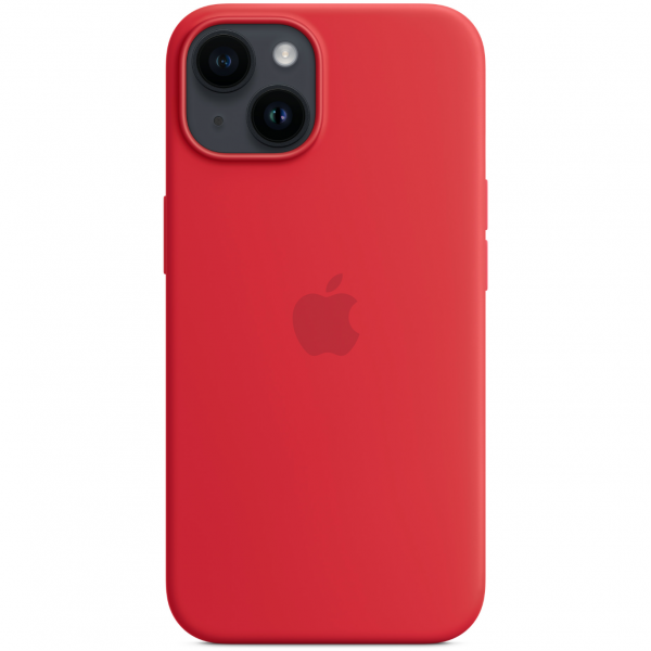 Чехол Apple Silicone Case with MagSafe for iPhone 14, (PRODUCT) RED (MPRW3)