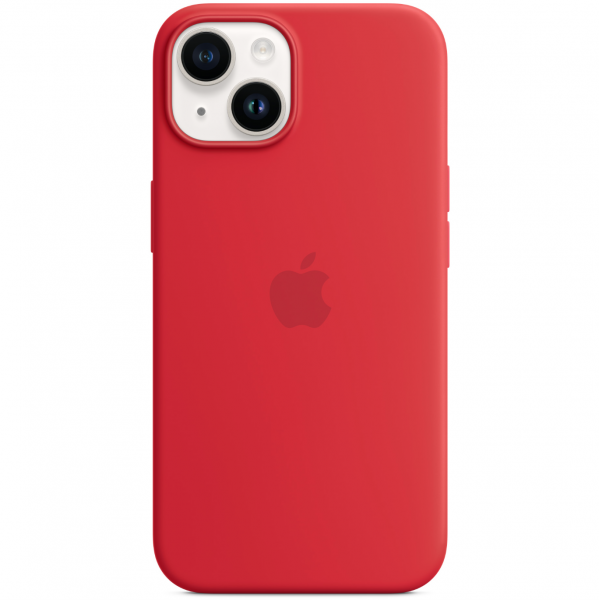 Чехол Apple Silicone Case with MagSafe for iPhone 14, (PRODUCT) RED (MPRW3)