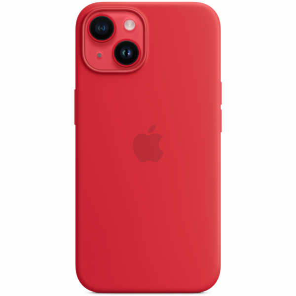 Чехол Apple Silicone Case with MagSafe for iPhone 14, (PRODUCT) RED (MPRW3)