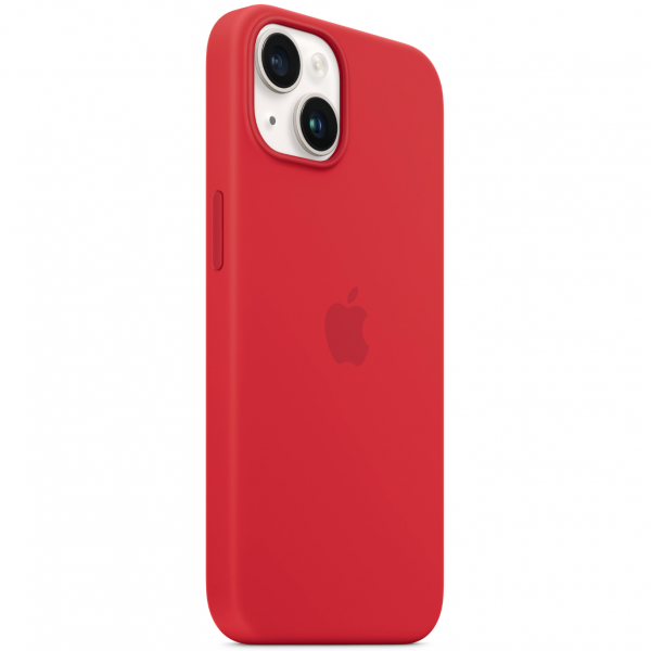 Чехол Apple Silicone Case with MagSafe for iPhone 14, (PRODUCT) RED (MPRW3)