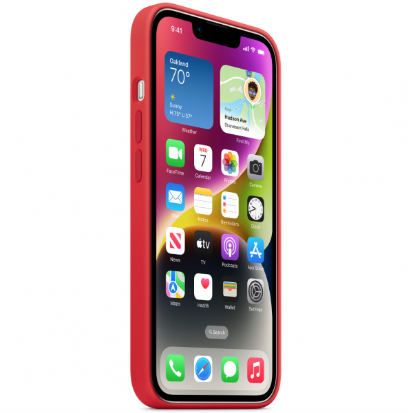 Чехол Apple Silicone Case with MagSafe for iPhone 14, (PRODUCT) RED (MPRW3)