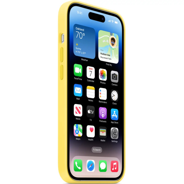 Чехол-накладка Apple Silicone Case with MagSafe for iPhone 14 Pro Max, Canary Yellow (MQUL3)