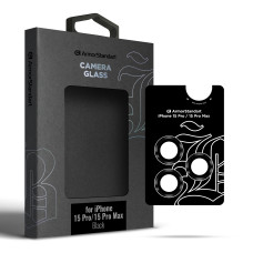 Захисне скло для камери ArmorStandart Supreme Black Icon for iPhone 15 Pro/15 Pro Max Black Titanium (ARM76591)