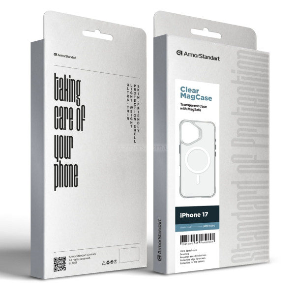 Чехол для смартфона ArmorStandart Clear MagCase for Apple iPhone 17 Tansparent (ARM86251)