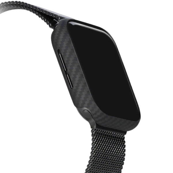 Чехол накладка Pitaka Air Case for Apple Watch 10 46mm, Black/Grey (AWB2401)