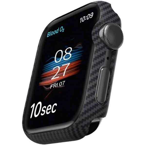 Чехол накладка Pitaka Air Case for Apple Watch 10 46mm, Black/Grey (AWB2401)