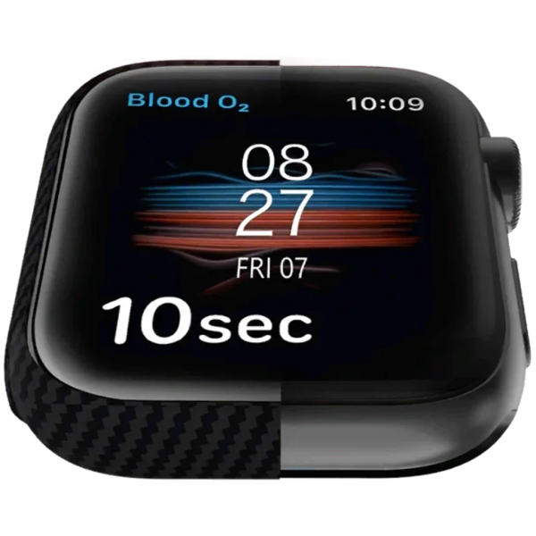 Чехол накладка Pitaka Air Case for Apple Watch 10 46mm, Black/Grey (AWB2401)