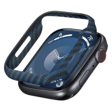 Чехол накладка Pitaka Air Case Black/Blue for Apple Watch 9/8/7 45mm (KW2301A)