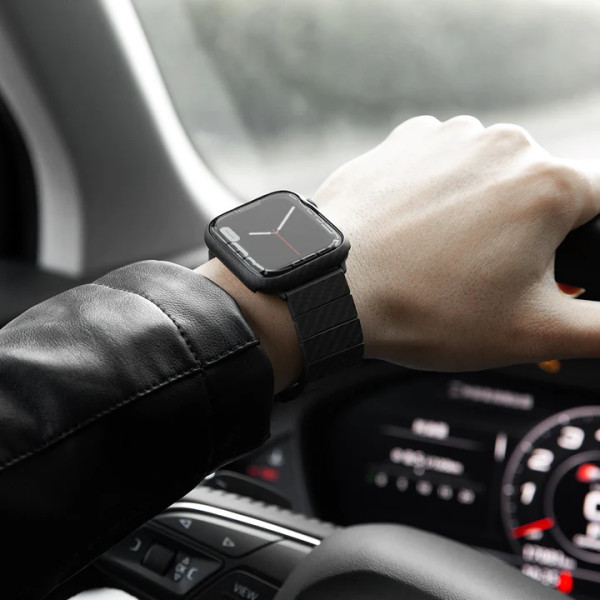 Чехол накладка Pitaka Air Case Black/Grey for Apple Watch 9/8/7 45mm (KW2002A)