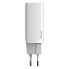 Сетевое зарядное устройство Baseus GaN 2 Lite Quick Charger 65W Type C+USB White (CCGAN2L-B02)