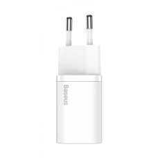 Адаптер питания Baseus Super Silicone Quick Charger 30W (Type-C), White CCSUP-J02)
