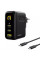 Зарядний пристрій Baseus PicoGo AE21 100W  (2Type-C + USB) + Кабель Type-C to Type-C 100W, 1.5m Black