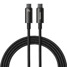 Кабель Baseus Tungsten Gold Fast Charging Data Cable Type-C to Type-C 240W 2m, Black