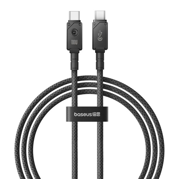 Кабель Baseus Unbreakable Series Fast Charging Data Cable Type-C to Type-C 100W 2m, Cluster Black