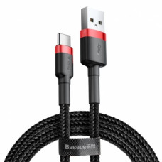 Кабель Baseus Cafule Cable USB to Type-C 3A 1m, Red/Black