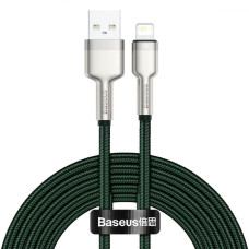 Кабель Baseus Cafule Series Metal Data USB to Lightning 2m Cable, Green
