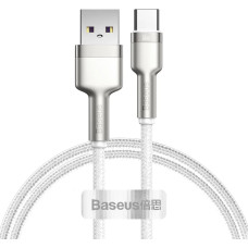 Кабель Baseus Cafule Metal Data USB to Type-C 66W 1m Cable, White