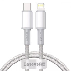 Кабель Baseus High Density Braided Type C to Lightning PD 20W 1m Cable, White