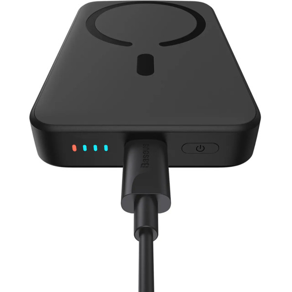 Внешний аккумулятор Baseus Magnetic Mini Wireless Fast Charge Power Bank 10000mAh 20W Black павербанк
