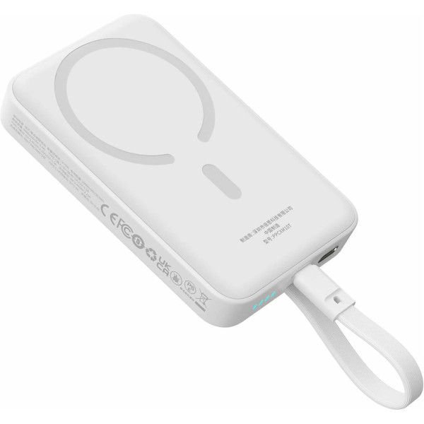 Внешний аккумулятор (павербанк) Baseus Magnetic Mini 30W 10000mAh, White (P1002210B223)