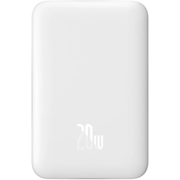 Внешний аккумулятор Baseus Magnetic Mini Wireless Fast Charge Power Bank 10000mAh 20W White (PPCX030002)