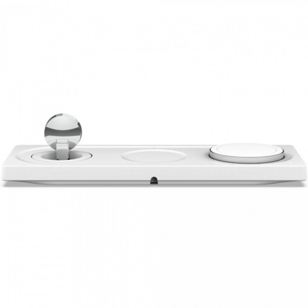Бездротова зарядка Belkin BOOST CHARGE PRO 3-in-1 Wireless Charging Pad MagSafe White (HPU72, WIZ016vfWh)