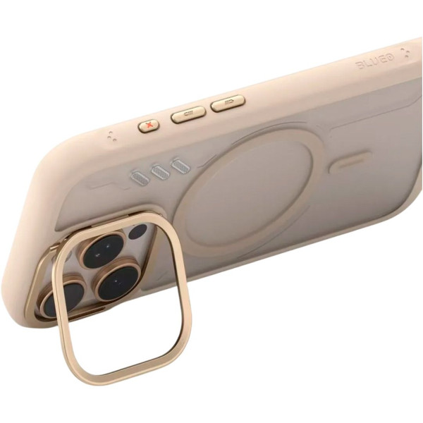 Чохол для смартфона Blueo BL057 Frosted Heat Dissipation Anti-Slip Stand Magnetic Series for iPhone 16 Pro, Gold